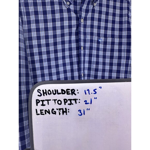 Southern Tide Mens Plaid Long Sleeve Button Down Shirt Classic Fit Blue Small - Picture 7 of 7